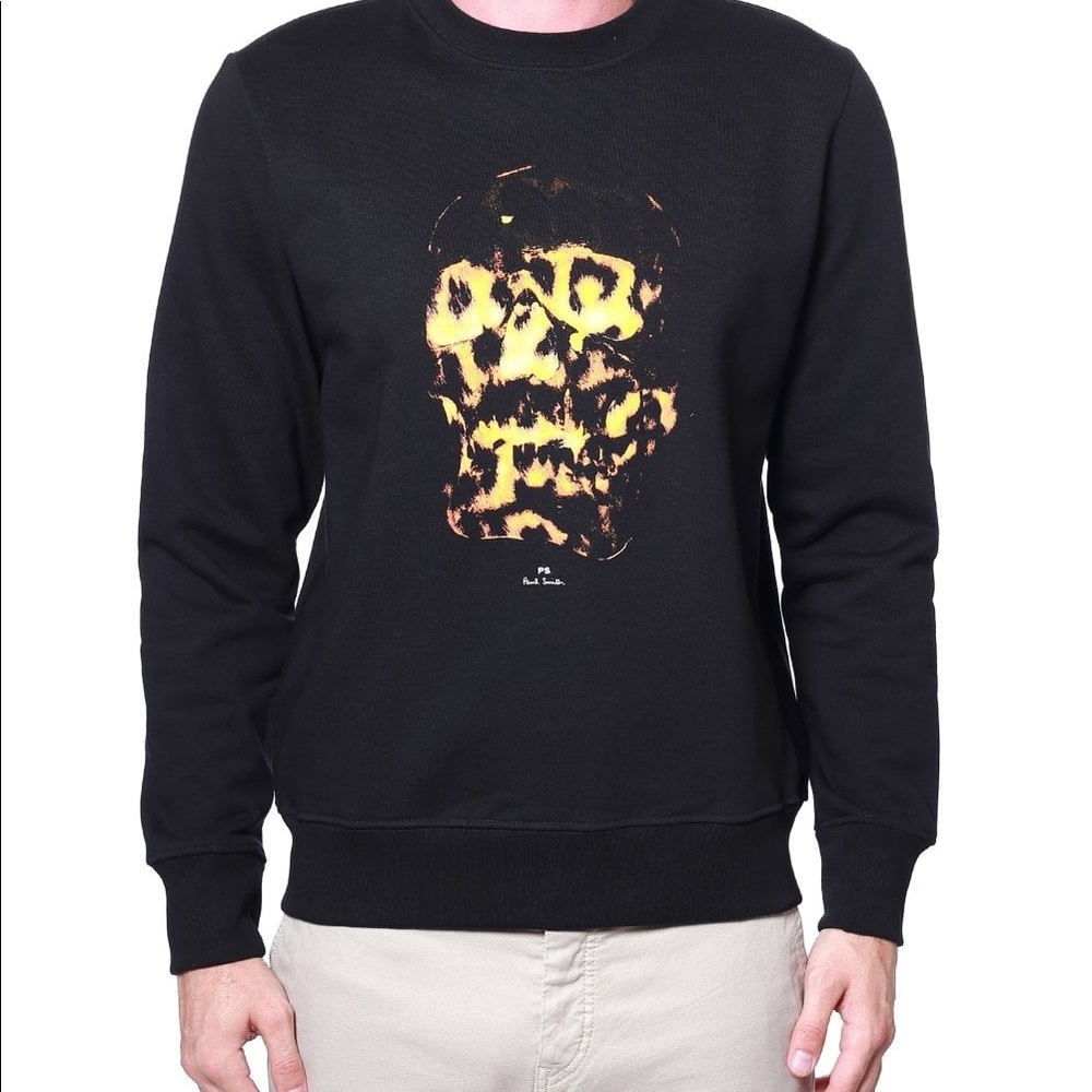 PS Paul Smith flaming skull print sweatshirt NWT - Picture 2 of 6